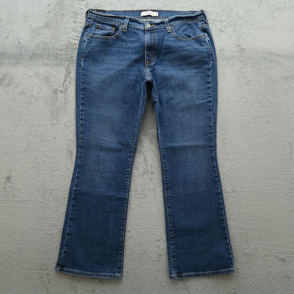 Levi's 515 Jeans Women's Size 12S Blue Mid-Rise Bootcut Denim Pants 28.5" Inseam - Picture 1 of 15